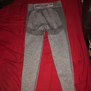 Gymshark Grey/Pink Flex Leggings